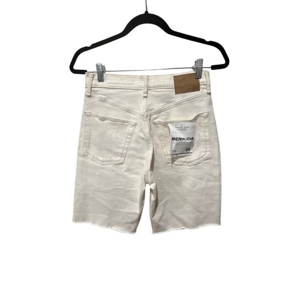 Rag & Bone Vintage Bermuda 9.5" Short - Ecru‎ Size 25 NWT - Picture 7 of 8